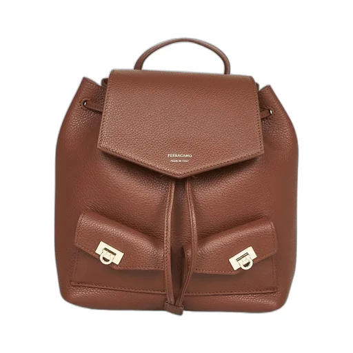 Drawstring Flap Backpack