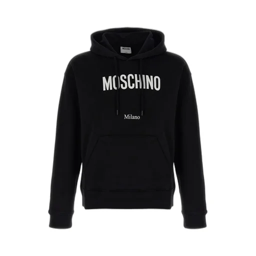 Moschino Logo Print Drawstring Hoodie