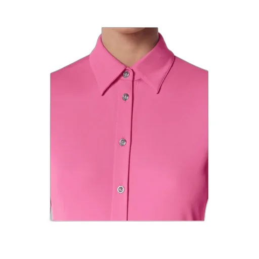 Versace Collared Long-Sleeved Shirt Dress
