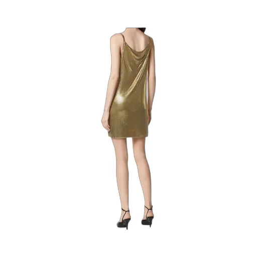 Versace Sequin Embellished Strappy Mini Dress