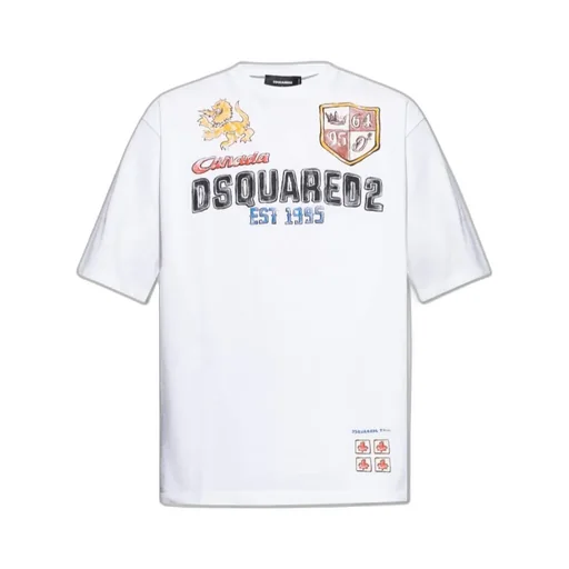 Dsquared2 Logo Printed Crewneck T-Shirt