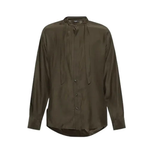 Dsquared2 Satin Tie Dropped Shoulder Shirt