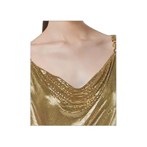 Versace Sequin Embellished Strappy Mini Dress