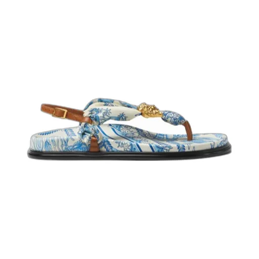 Versace Medusa Head Plaque Thong Sandals