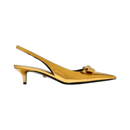 Versace Pointed-Toe Slingback Pumps