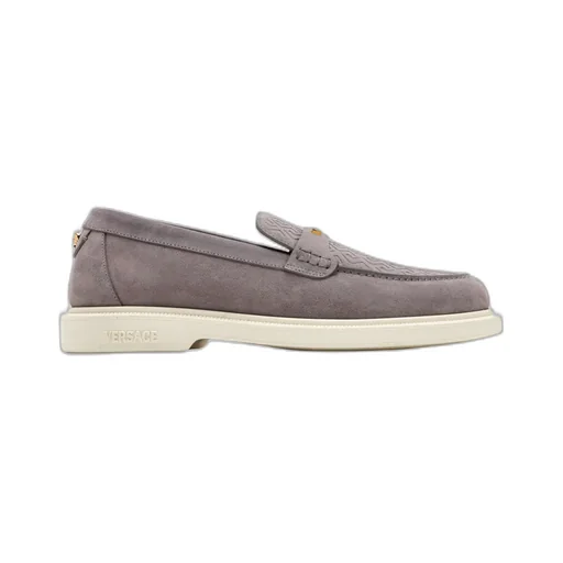 Versace Round-Toe Slip-On Loafers