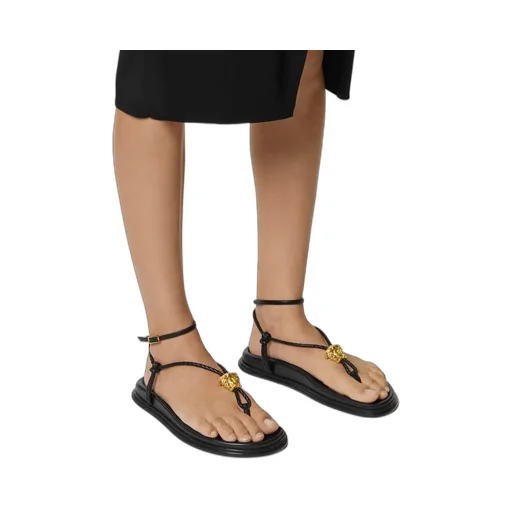 Versace Medusa Head Plaque Sandals