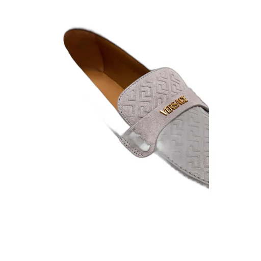 Versace Round-Toe Slip-On Loafers