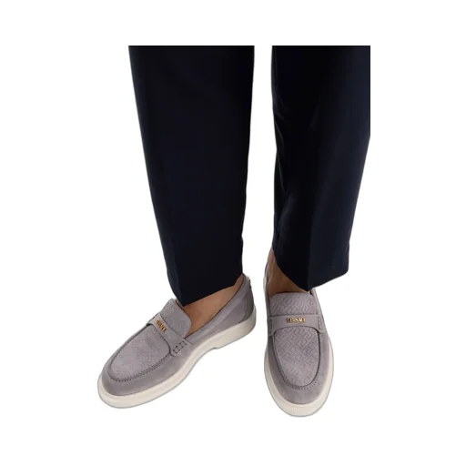 Versace Round-Toe Slip-On Loafers