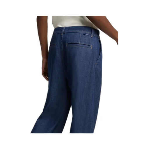 Weightless Denim Pleated Trouser