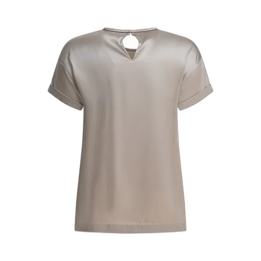 Brunello Cucinelli Satin Crewneck T-Shirt