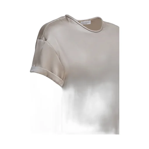 Brunello Cucinelli Satin Crewneck T-Shirt