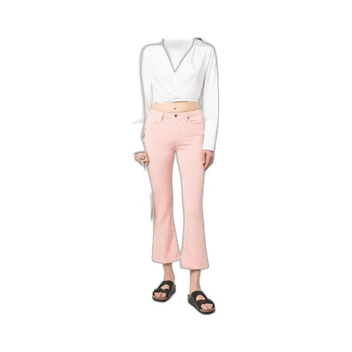 Low-Rise Flared Trousers