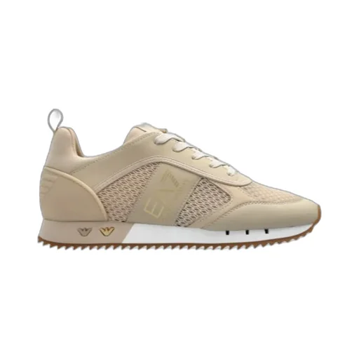 Ea7 Emporio Armani Mesh Panelled Lace-Up Running Shoes