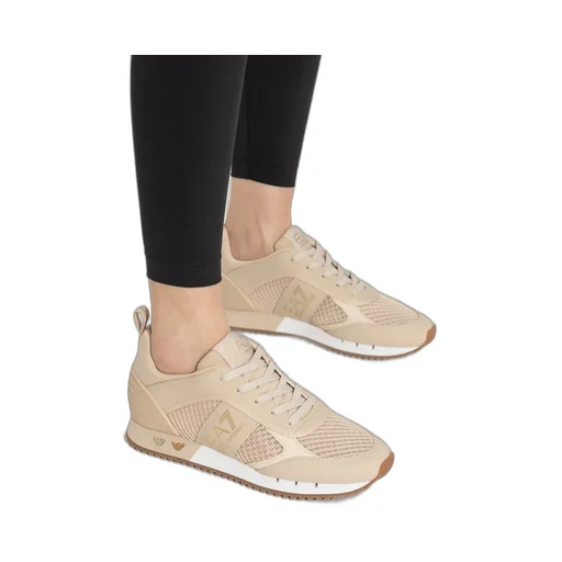 Ea7 Emporio Armani Mesh Panelled Lace-Up Running Shoes