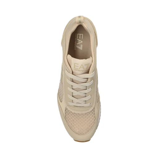 Ea7 Emporio Armani Mesh Panelled Lace-Up Running Shoes