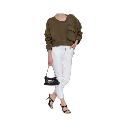 Dsquared2 Icon New Generation Onion Cropped Fit Crewneck Sweatshirt