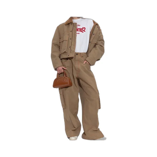 Dsquared2 Wide-Leg Buttoned Cargo Trousers