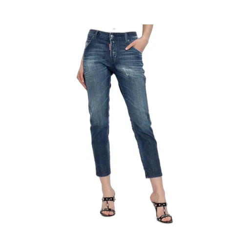 Dsquared2 Straight Leg Distressed Jeans