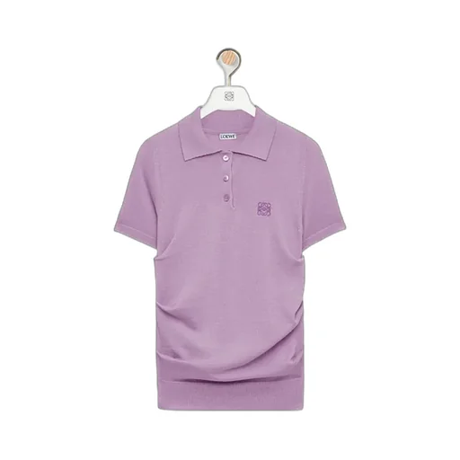 Short Sleeve Polo Sweater In Cashmere And Silk