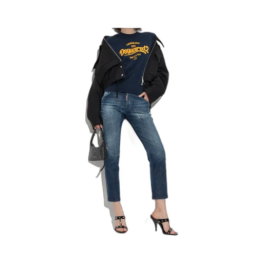 Dsquared2 Straight Leg Distressed Jeans