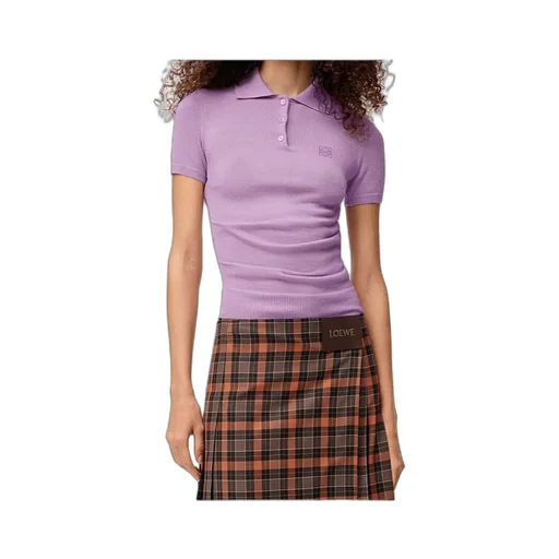Short Sleeve Polo Sweater In Cashmere And Silk