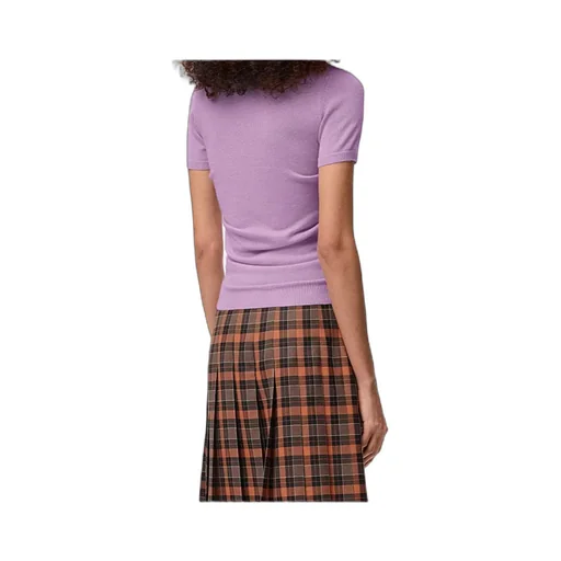 Short Sleeve Polo Sweater In Cashmere And Silk