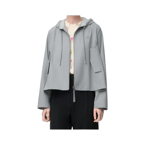 Hooded Jacket In Cotton