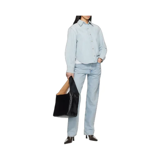 Kelly Distressed High-Rise Straight-Leg Jeans