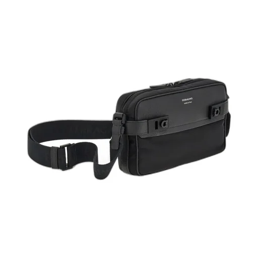 Gancini-Buckles Messenger Bag