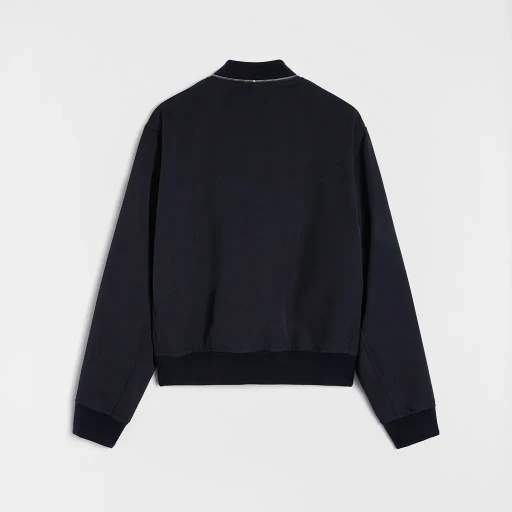 Wool Gabardine Bomber Jacket