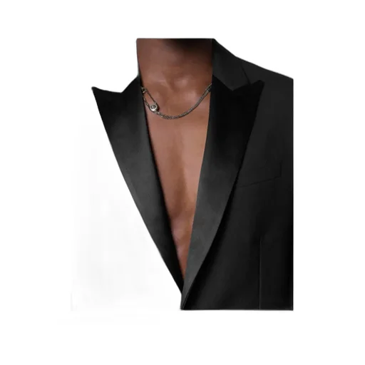 Versace Safety-Pin Pendant Necklace