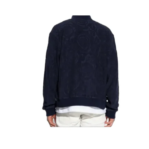 Versace Barocco Pattern Zipped Sweatshirt