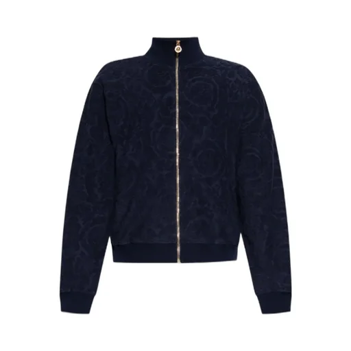 Versace Barocco Pattern Zipped Sweatshirt
