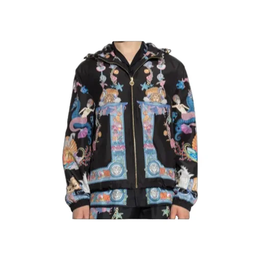 Versace Zip-Up Hooded Jacket