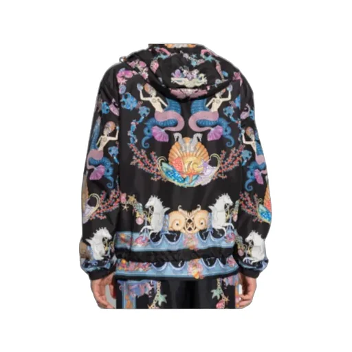 Versace Zip-Up Hooded Jacket