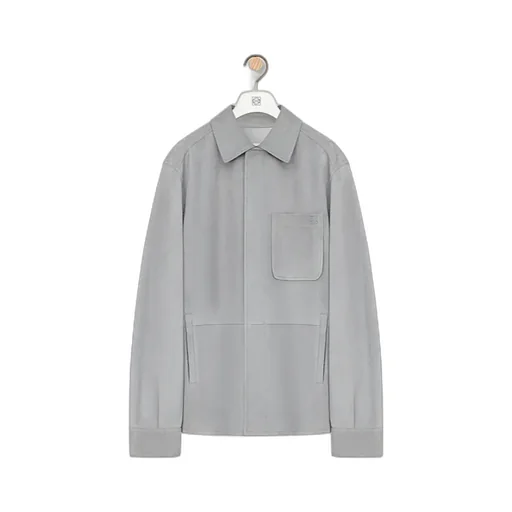 Overshirt In Suede Lambskin