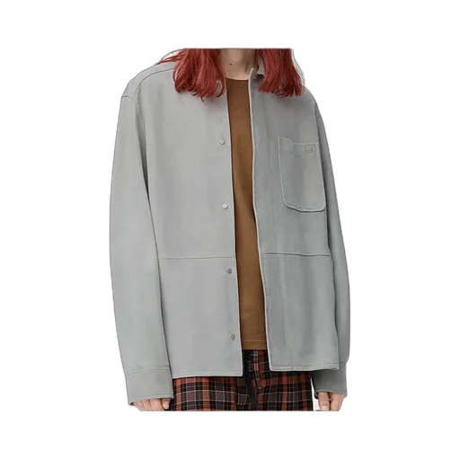 Overshirt In Suede Lambskin