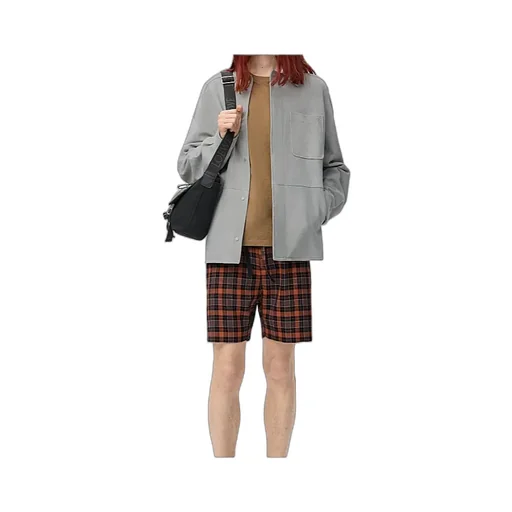 Overshirt In Suede Lambskin