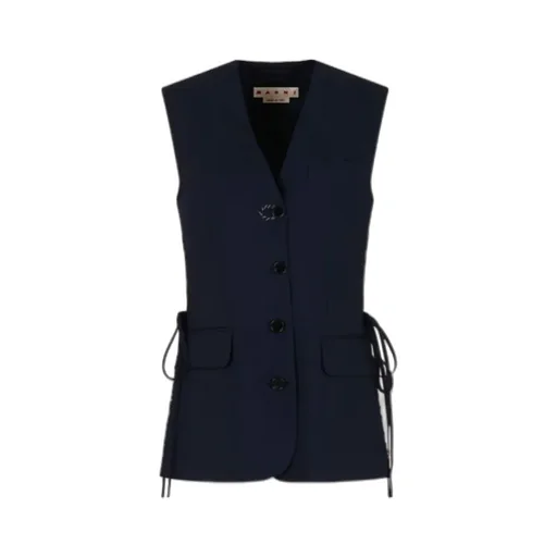 Marni Single-Breasted Side Slit Waistcoat