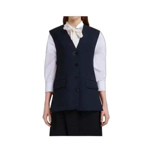 Marni Single-Breasted Side Slit Waistcoat