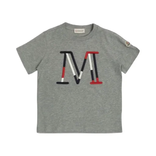 Moncler Enfant Logo Embroidered T-Shirt