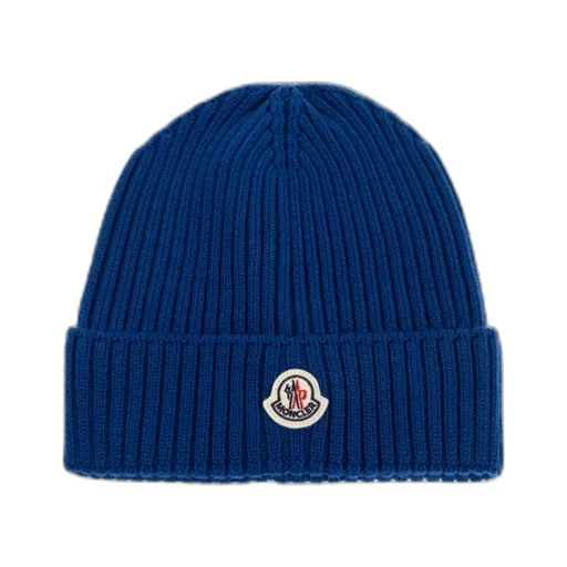 Moncler Enfant Logo Patch Beanie