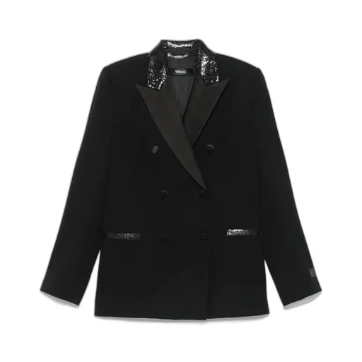 Versace Double-Breasted Tailored Blazer