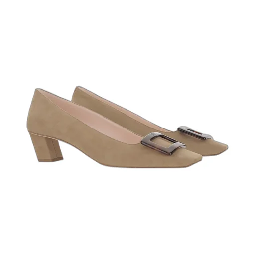 Roger Vivier Square-Toe Slip-On Pumps