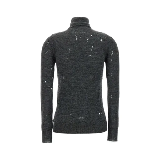 Mm6 Maison Margiela Numbers-Motif Distressed Jumper