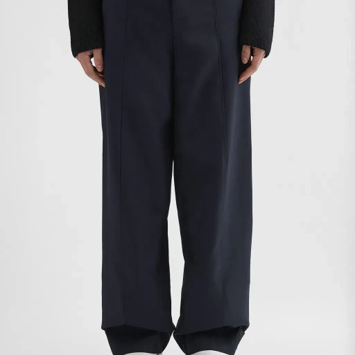 Wool Gabardine Tailored Trousers