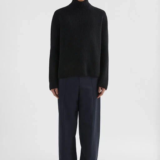 Wool Gabardine Tailored Trousers
