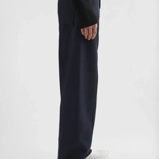 Wool Gabardine Tailored Trousers