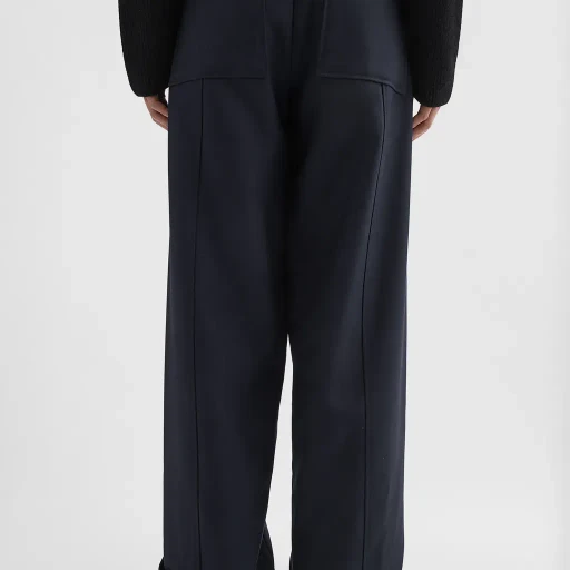 Wool Gabardine Tailored Trousers
